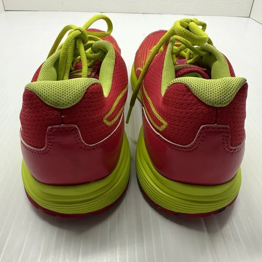Puma Sequence Women’s Running Shoes Sz 7.5 Pink Chartreuse Lace Up Sneakers NWOB